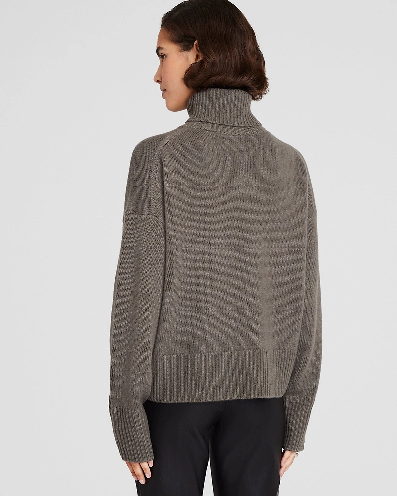 Cashmere Turtleneck Pullover Sweater