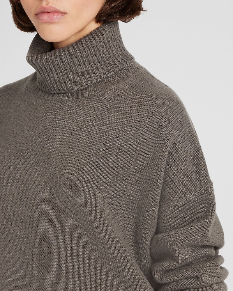 Cashmere Turtleneck Pullover Sweater