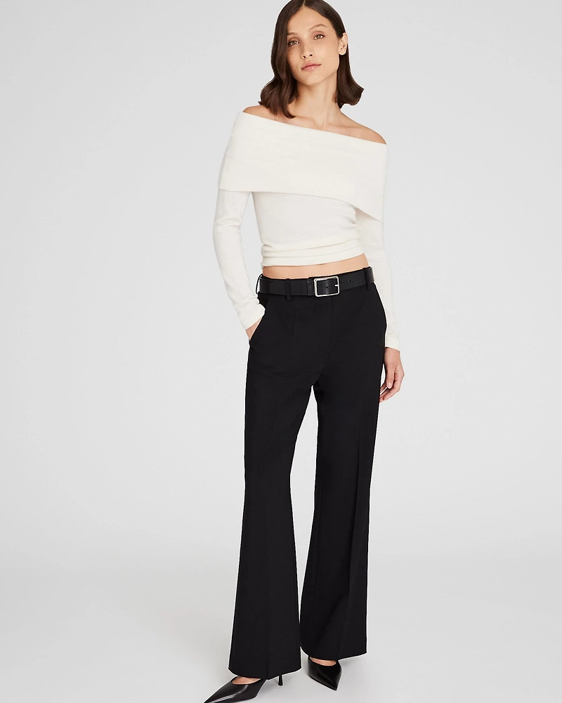 Off-The-Shoulder Cashmere Sweater