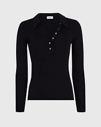 Cashmere Rib Polo