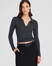 Cashmere Rib Polo