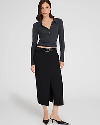Cashmere Rib Polo
