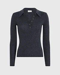 Cashmere Rib Polo