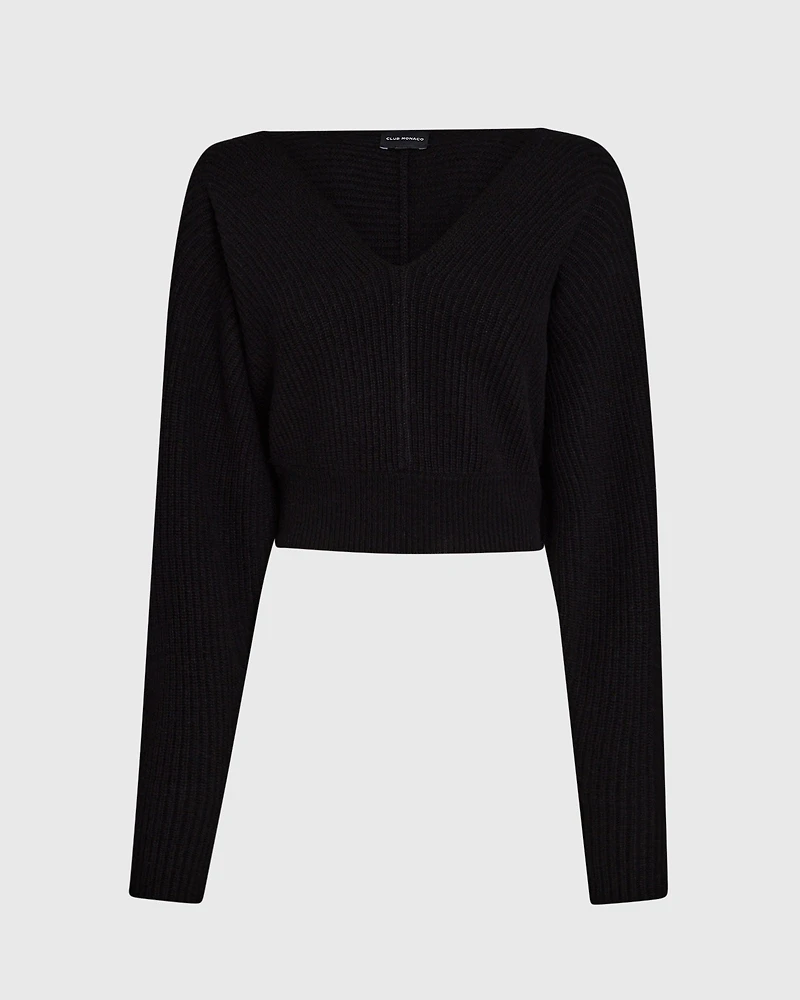 Rib Knit Dolman Sweater
