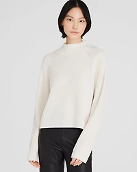Cashmere Cropped Mockneck Sweater