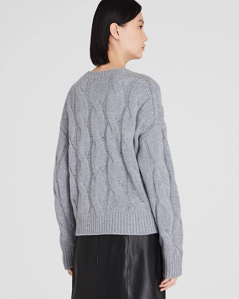 Cashmere Cable-Knit Sweater