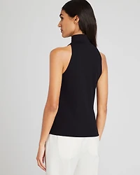 Sleeveless Mockneck Top