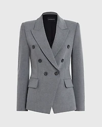 Double-Breasted Cutaway Blazer