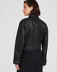 Leather Bomber Jacket