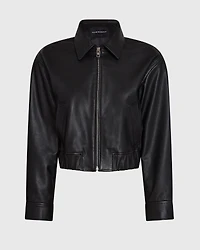 Leather Bomber Jacket