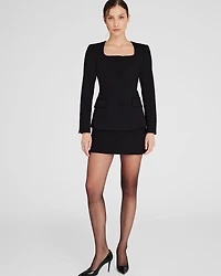 Square-Neck Blazer