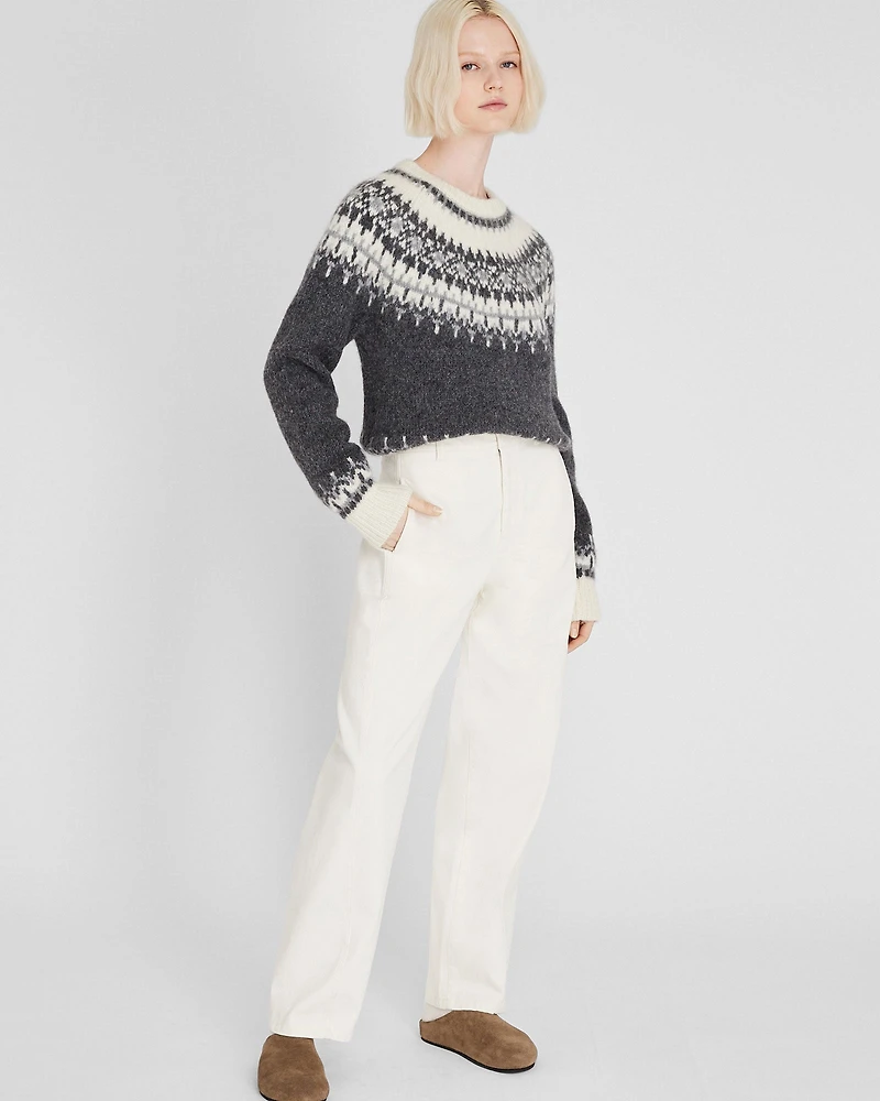 Fair Isle Alpaca Blend Sweater