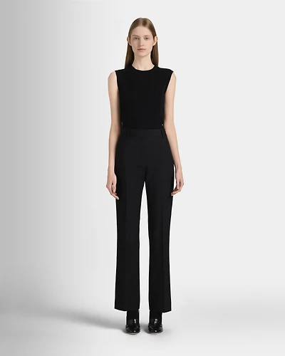 High Rise Fluid Crepe Trouser