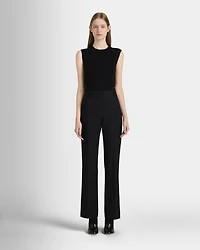 High Rise Fluid Crepe Trouser