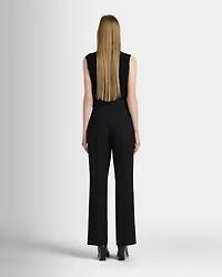 High Rise Fluid Crepe Trouser