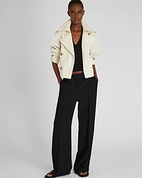 High Rise Fluid Crepe Trouser