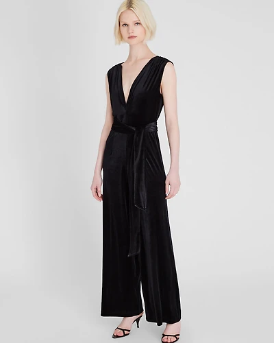 Velvet Knit Jumpsuit