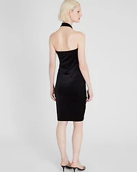 Velvet Halter Mini Dress