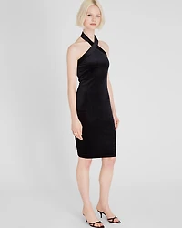 Velvet Halter Mini Dress
