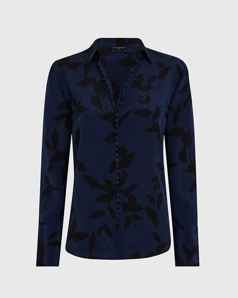 Printed Helek Silk Shirt