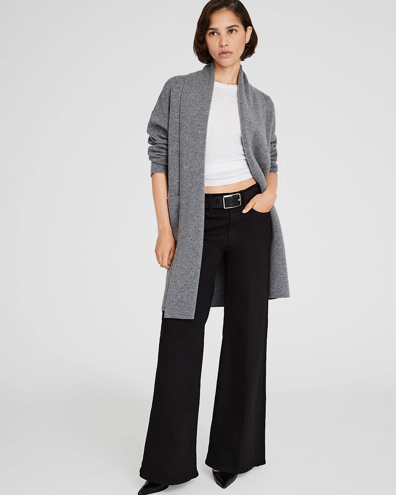 Wool Cashmere Wrap Cardigan