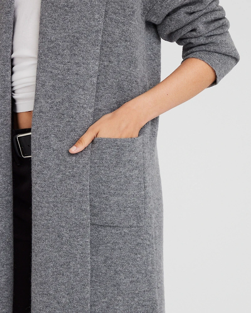 Wool Cashmere Wrap Cardigan