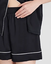 Silk Short-Sleeve Pajama Set