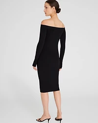 Off-The-Shoulder Sweater Dress