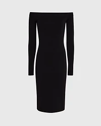 Off-The-Shoulder Sweater Dress