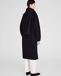 Double-Faced Scarf Coat