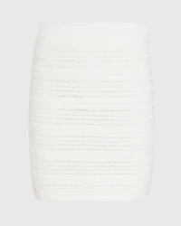 Open-Stitch Mini Skirt