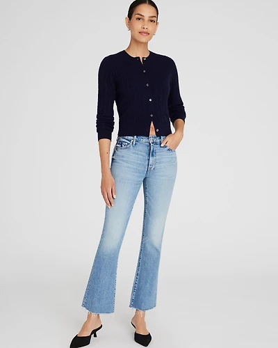 MOTHER The Outsider Flood Fray Jeans