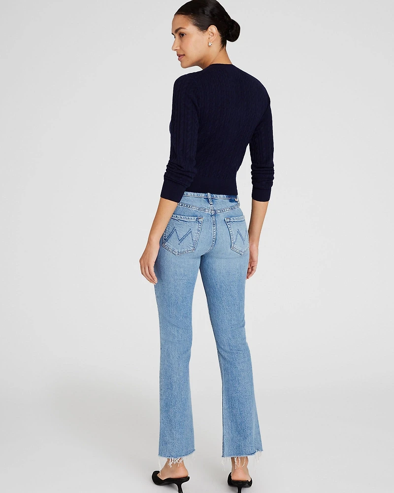 MOTHER The Outsider Flood Fray Jeans