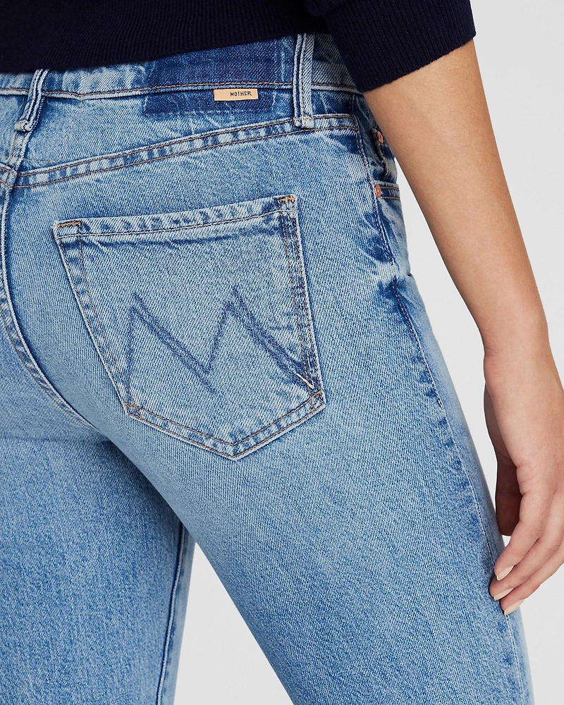 MOTHER The Outsider Flood Fray Jeans