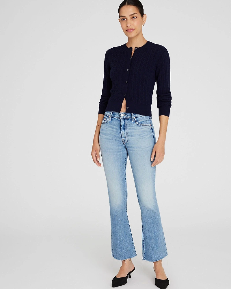 MOTHER The Outsider Flood Fray Jeans