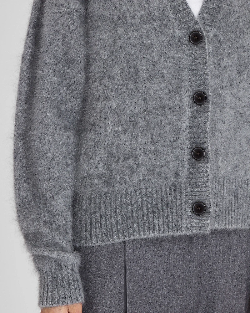 Brushed Cashmere Cardigan