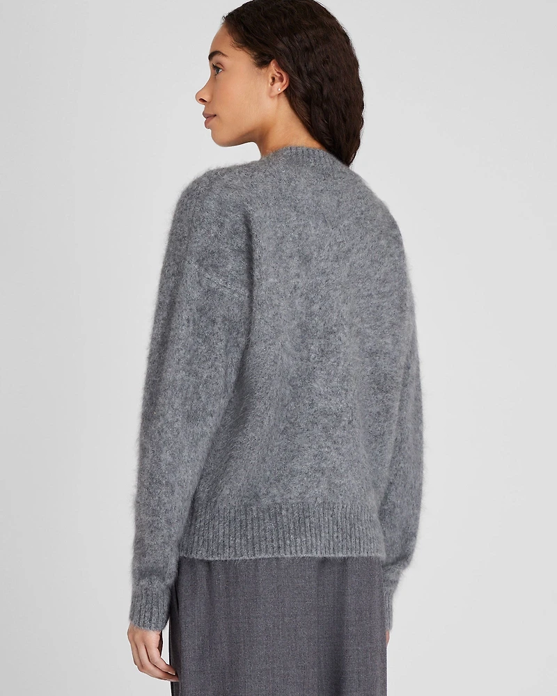 Brushed Cashmere Cardigan