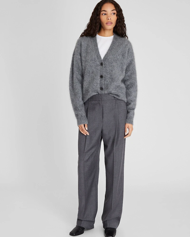 Brushed Cashmere Cardigan
