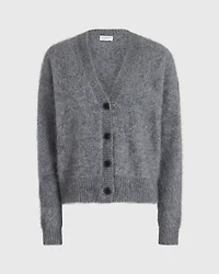 Brushed Cashmere Cardigan