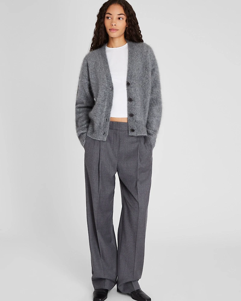 Brushed Cashmere Cardigan