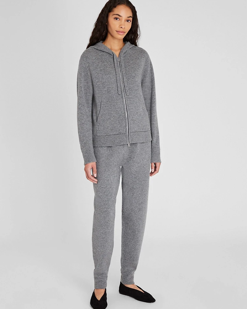Cashmere Blend Full-Zip Hoodie