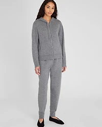 Cashmere Blend Full-Zip Hoodie