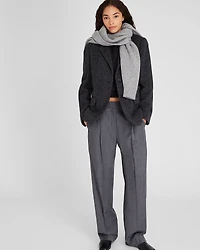 Plush Single-Breasted Wool Blazer