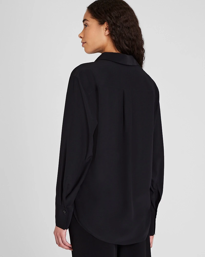 Silk Popover Shirt