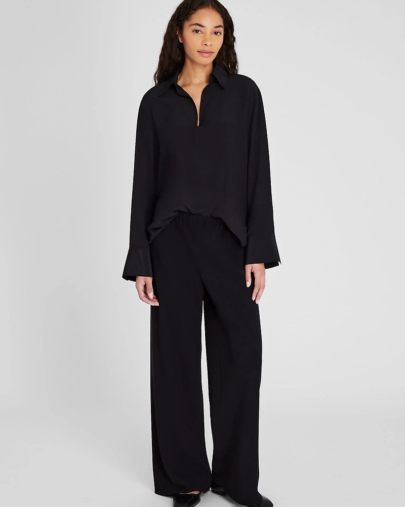Silk Popover Shirt