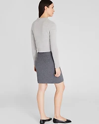 Cashmere Blend Mini Sweater Skirt