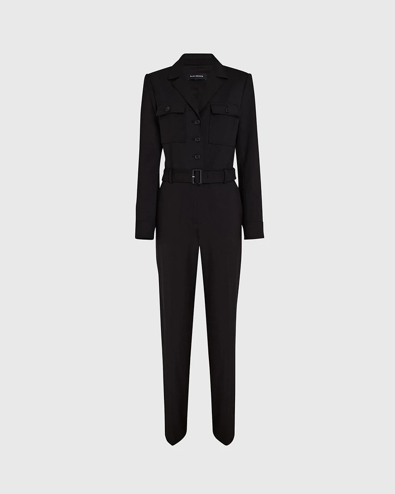 Tailored Crepe Jumpsuit