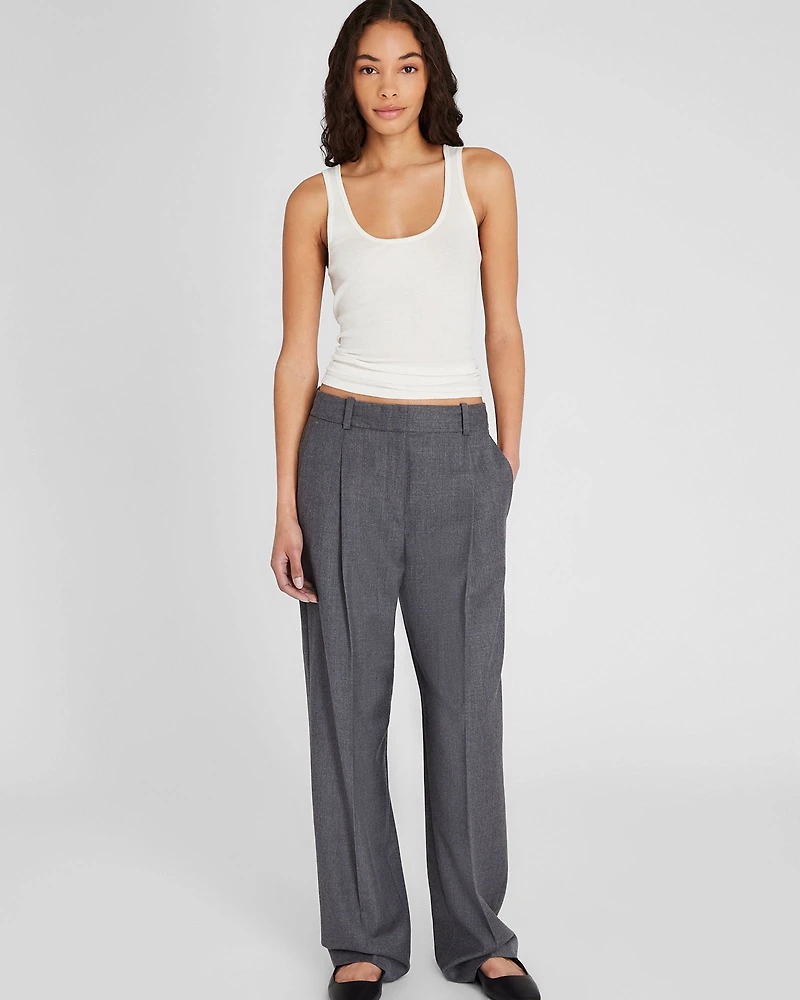 Ribbed Cotton Scoop Tank