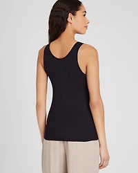 Ribbed Cotton Scoop Tank
