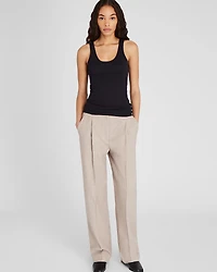 Ribbed Cotton Scoop Tank